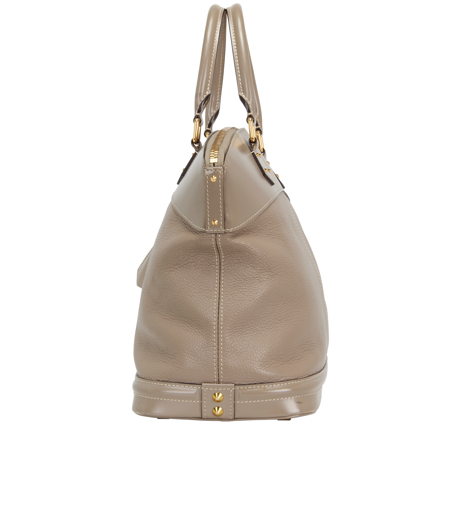 Suhali Lockit MM, &pound;550, Handbags, Taupe, Leather, Bottom view